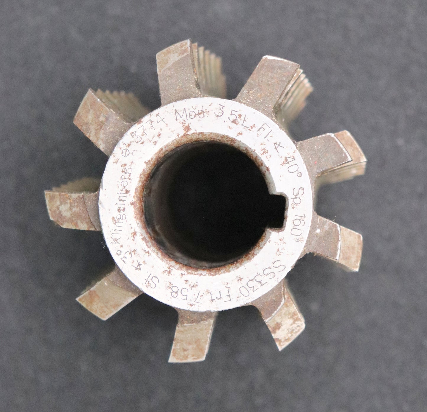 Bild des Artikels KLINGELNBERG-Zahnrad-Wälzfräser-m=-3,5mm-EGW-20°-Ø70x80xØ27mm-mit-LKN