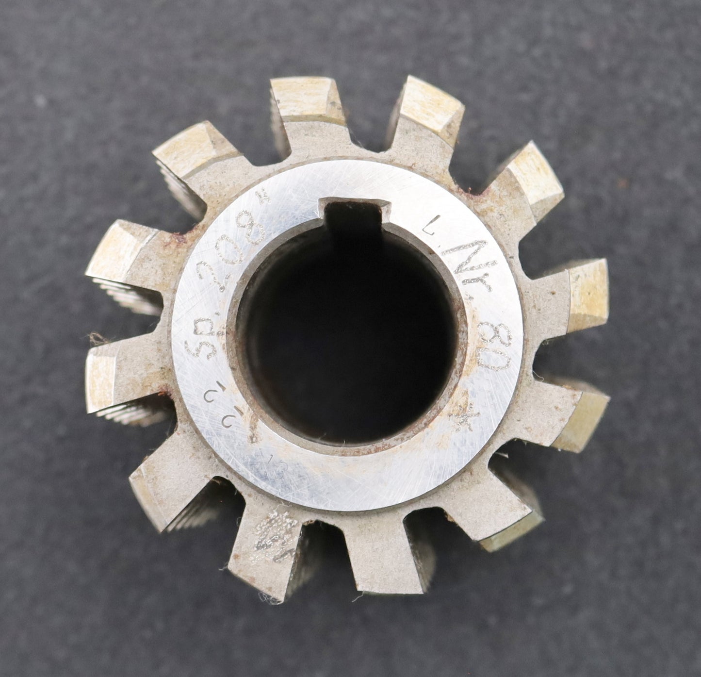 Bild des Artikels PWS-Zahnrad-Wälzfräser-m=-3,0mm-EGW-20°-BPII-DIN-3972-Ø80x72xØ32mm-mit-LKN