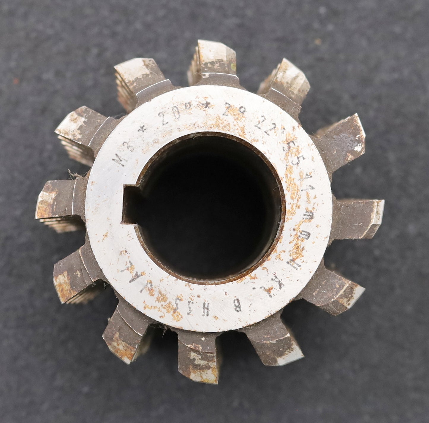 Bild des Artikels Zahnrad-Wälzfräser-m=-3,0mm-EGW-20°-BPII-nach-DIN-3972-Ø80x72xØ32mm-LKN