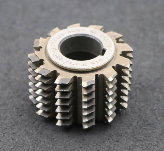 Bild des Artikels KLINGELNBERG-Zahnrad-Wälzfräser-m=-1,5mm-EGW-20°-BPII-DIN-3972-Ø57x38xØ22mm