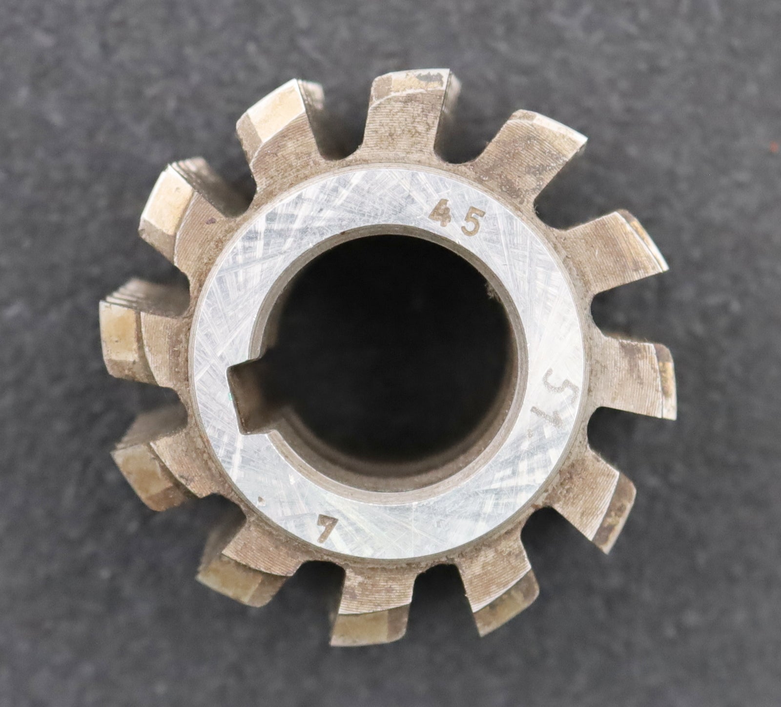 Bild des Artikels PWS-Zahnrad-Wälzfräser-m=-2,0mm-EGW-20°-BPII-nach-DIN-3972-Ø63x48xØ27mm-mit-LKN