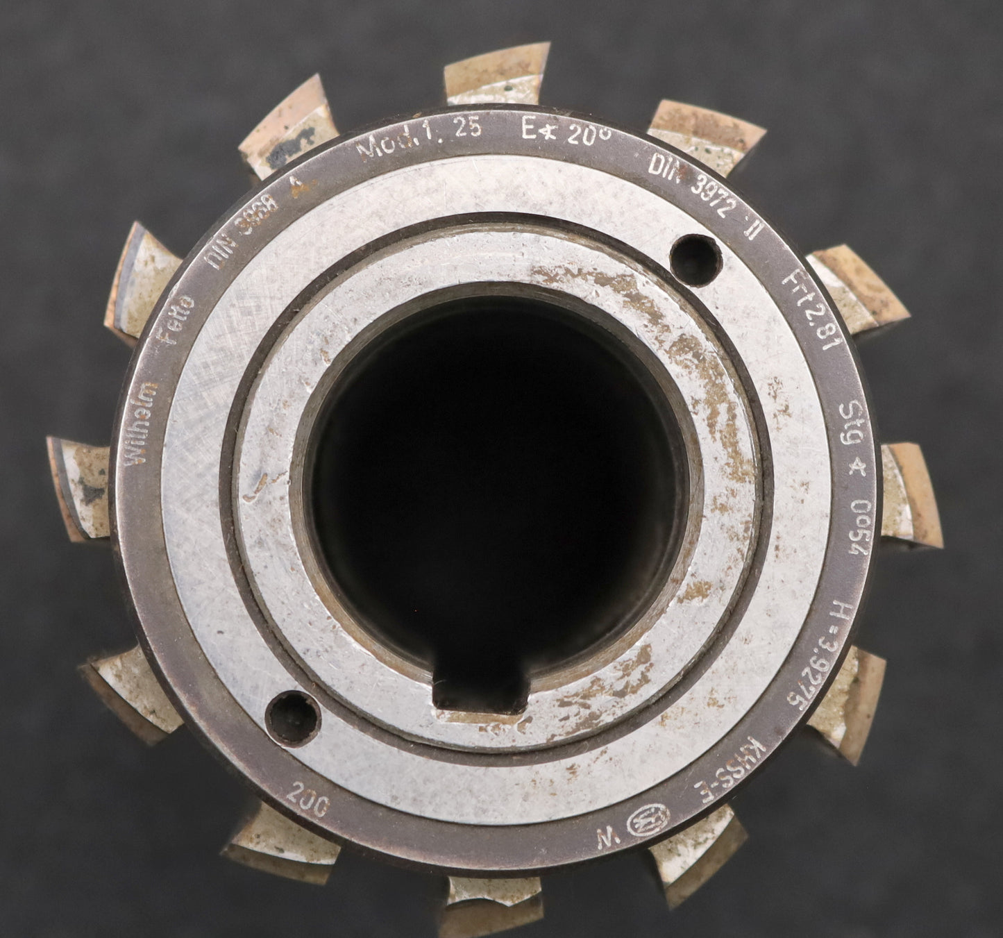 Bild des Artikels FETTE-Zahnrad-Wälzfräser-m=-1,5mm-EGW-20°-BPII-nach-DIN-3972-Ø80x110xØ32mm