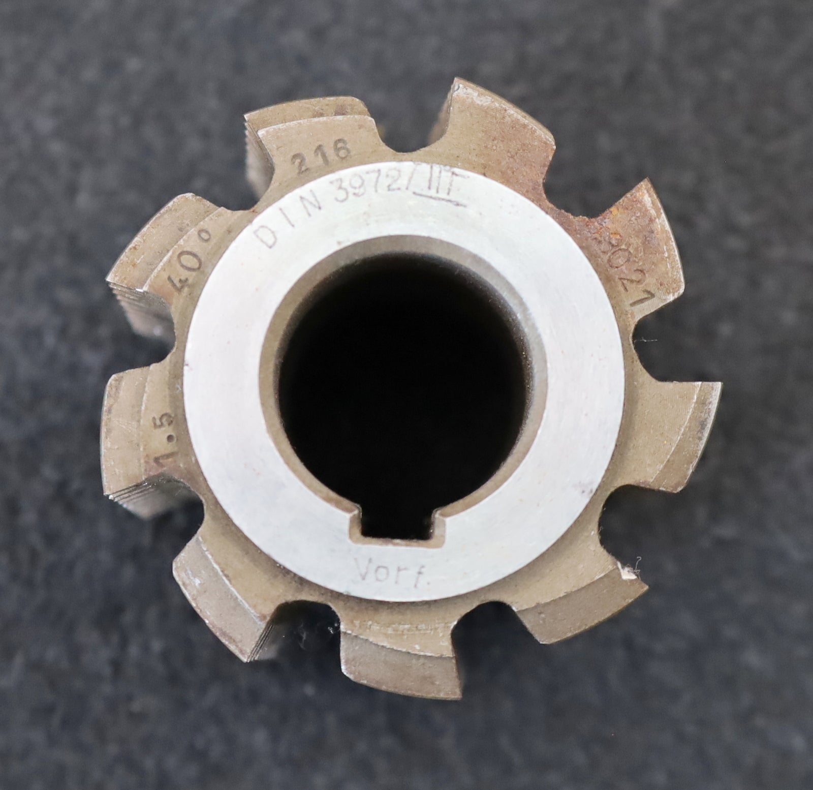 Bild des Artikels KLINGELNBERG-Zahnrad-Wälzfräser-m=-1,5mm-EGW-20°-BPIII-DIN-3972-Ø54x58xØ22mm