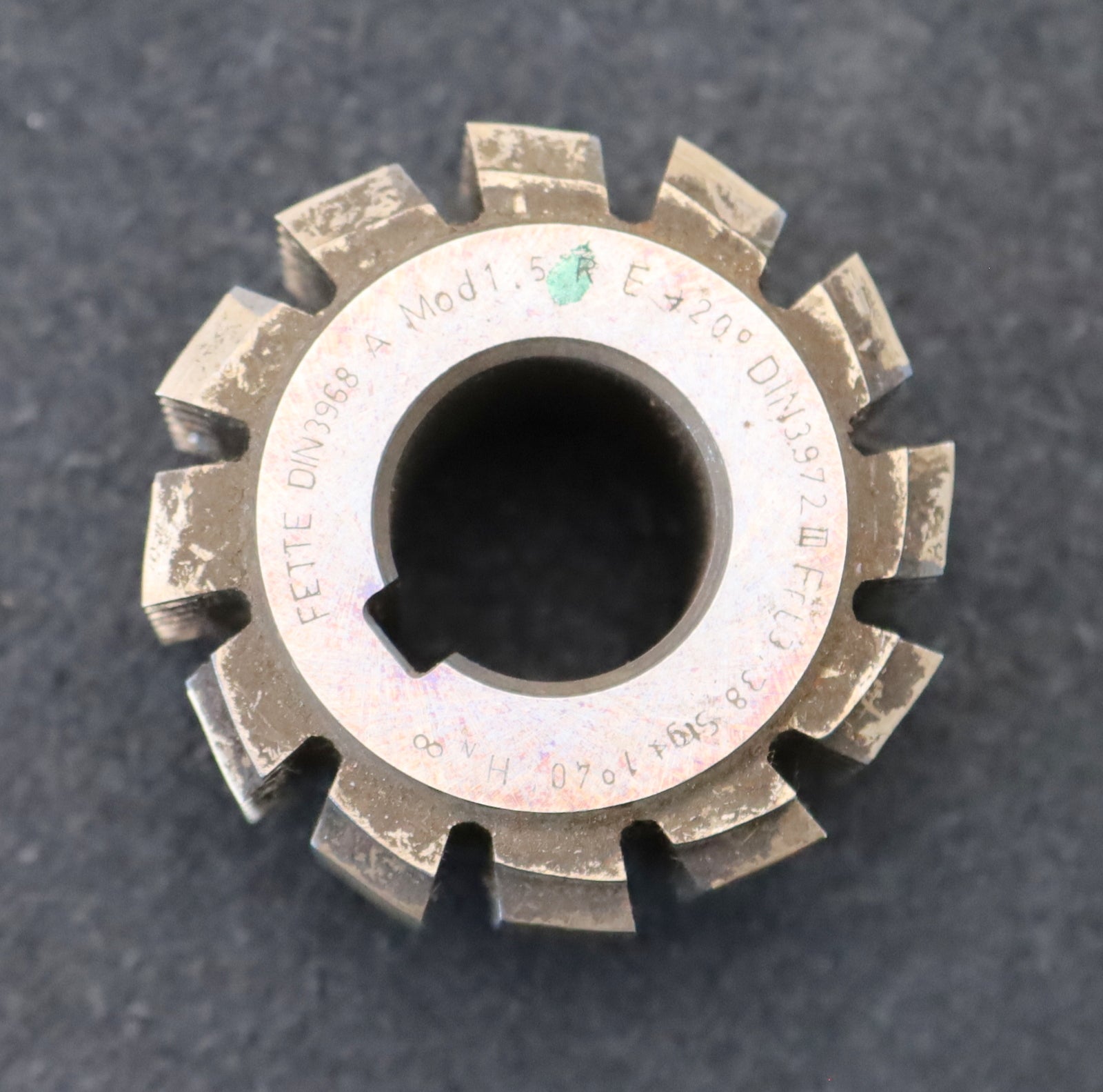 Bild des Artikels FETTE-Zahnrad-Wälzfräser-m=-1,5mm-EGW-20°-BPIII-nach-DIN-3972-Ø55x37xØ22mm