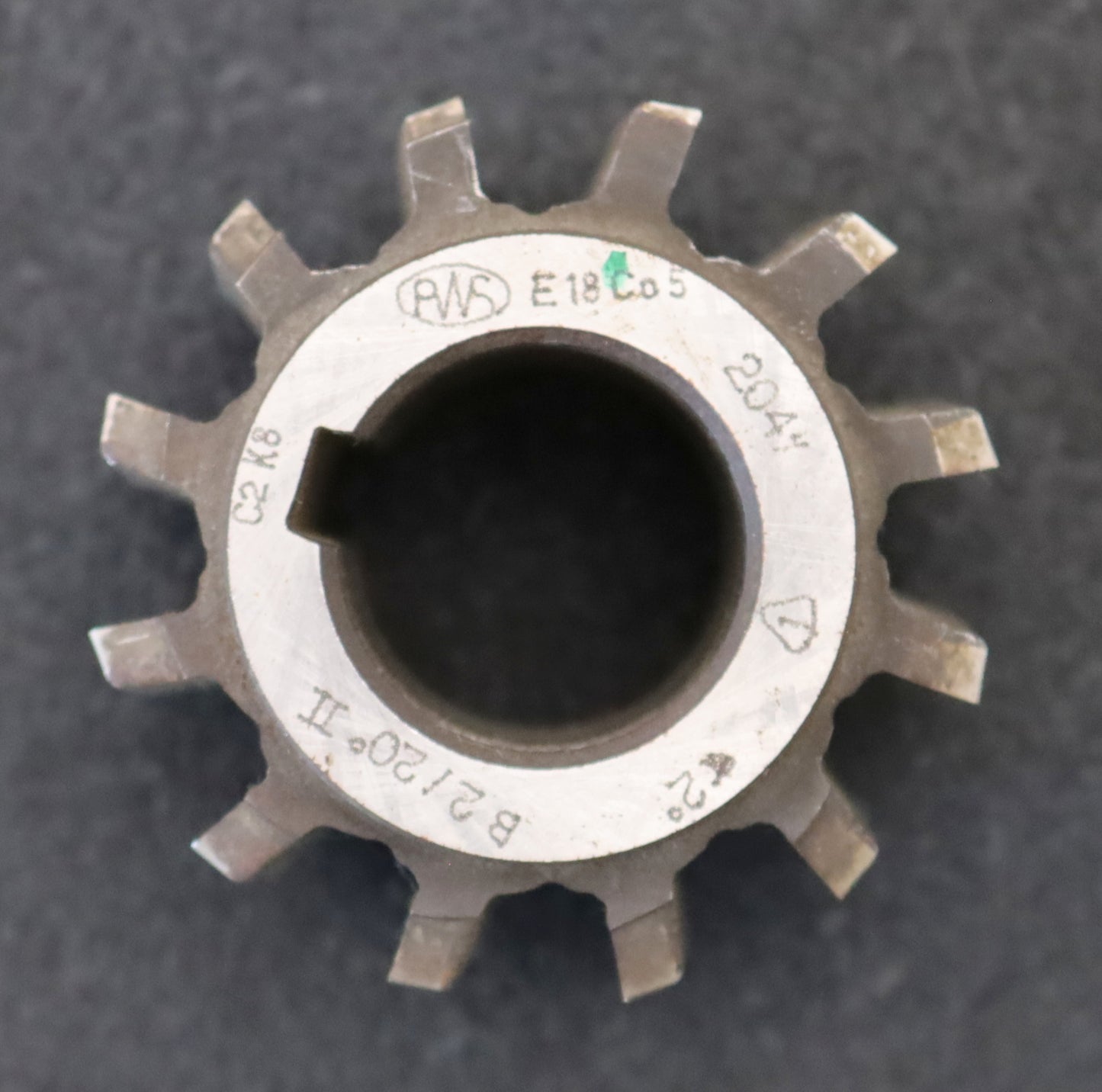 Bild des Artikels PWS-Zahnrad-Wälzfräser-m=-2,0mm-EGW-20°-BPII-DIN-3972-Ø63x49xØ27mm