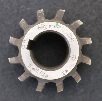 Bild des Artikels PWS-Zahnrad-Wälzfräser-m=-2,0mm-EGW-20°-BPII-DIN-3972-Ø63x49xØ27mm