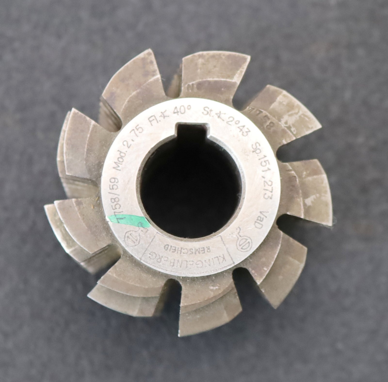 Bild des Artikels KLINGELNBERG-Zahnrad-Wälzfräser-m=-2,75mm-EGW-20°-Ø64x49xØ27mm-mit-LKN