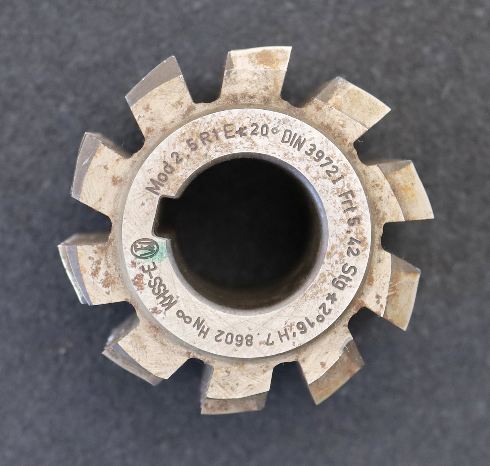 Bild des Artikels FETTE-Zahnrad-Wälzfräser-m=-2,5mm-EGW-20°-BPI-nach-DIN-3972-Ø70x57xØ27mm-mit-LKN