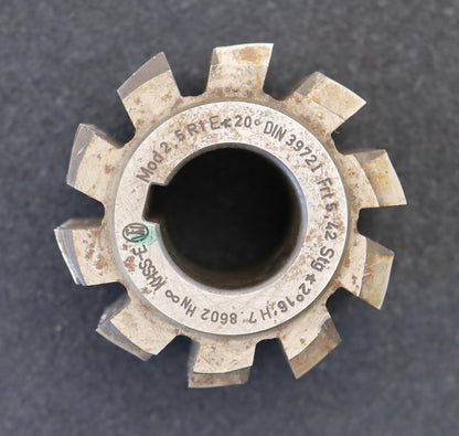 Bild des Artikels FETTE-Zahnrad-Wälzfräser-m=-2,5mm-EGW-20°-BPI-nach-DIN-3972-Ø70x57xØ27mm-mit-LKN