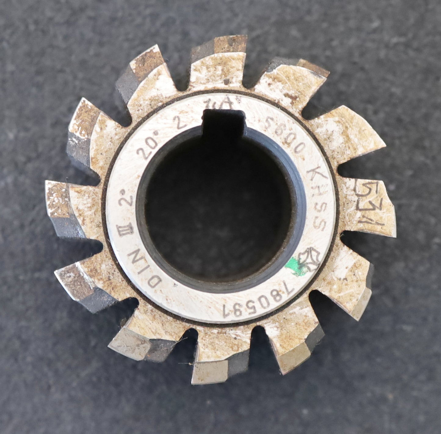 Bild des Artikels Zahnrad-Wälzfräser-m=-2,0mm-EGW-20°-BPIII-DIN-3972-Ø64x49xØ27mm-mit-LKN