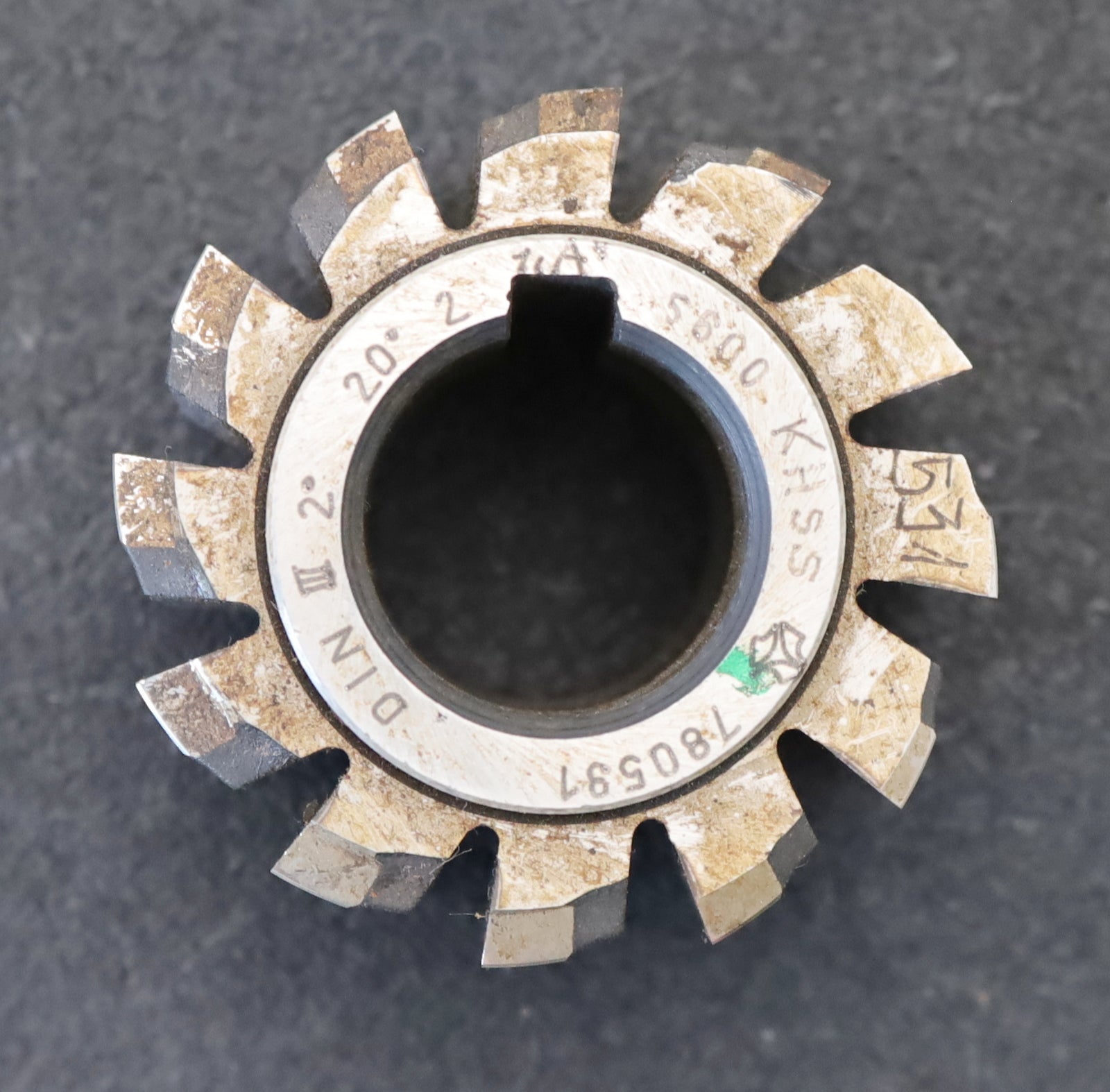 Bild des Artikels Zahnrad-Wälzfräser-m=-2,0mm-EGW-20°-BPIII-DIN-3972-Ø64x49xØ27mm-mit-LKN