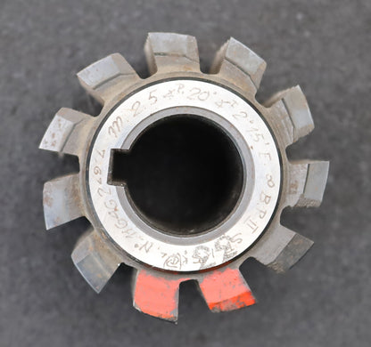 Bild des Artikels KL-Zahnrad-Wälzfräser-m=-2,5mm-EGW-20°-BPII-nach-DIN-3972-Ø69x57xØ27mm-mit-LKN