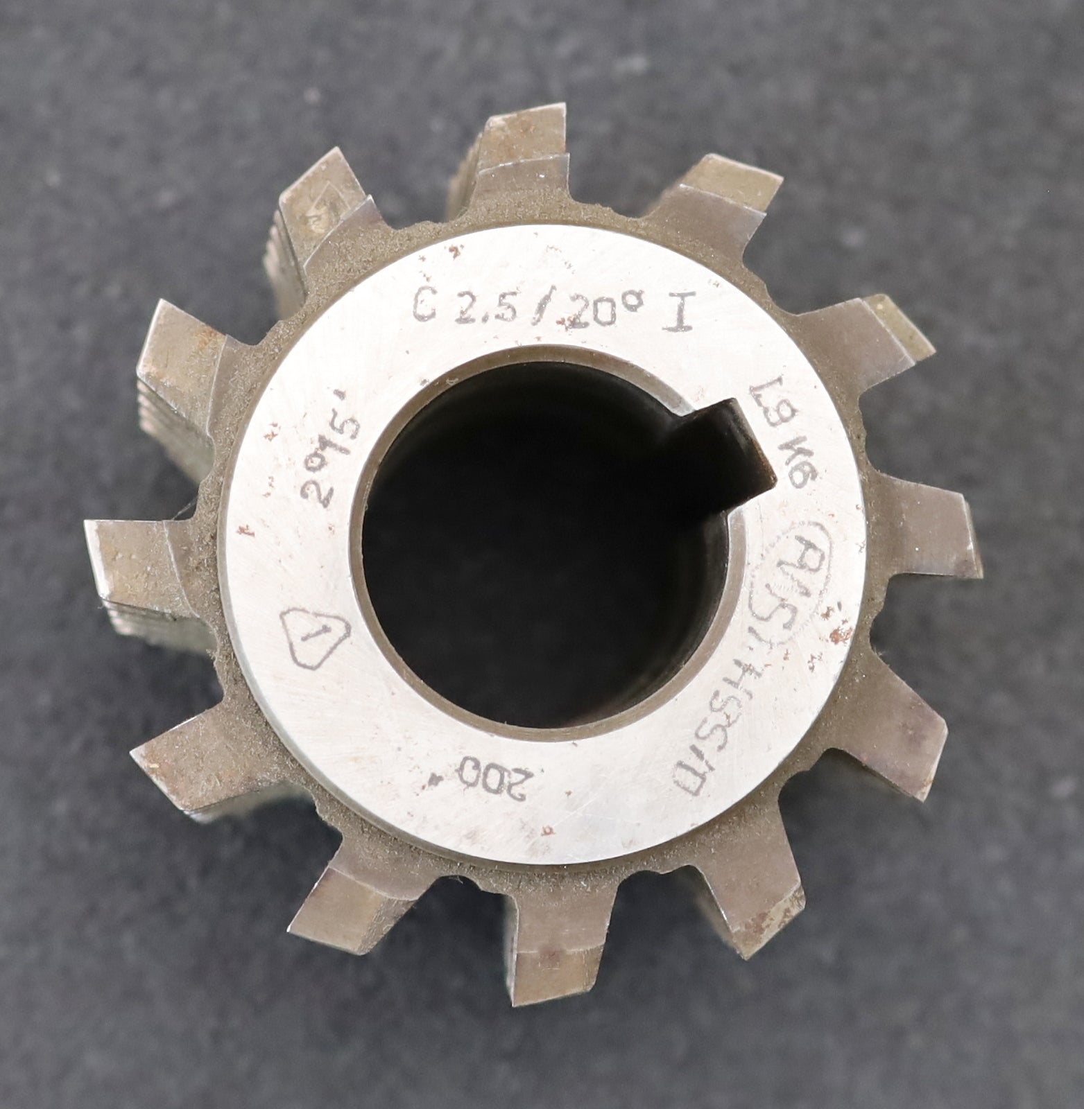 Bild des Artikels PWS-Zahnrad-Wälzfräser-m=-2,5mm-EGW-20°-BPI-DIN-3972-Ø70x57xØ27mm-mit-LKN