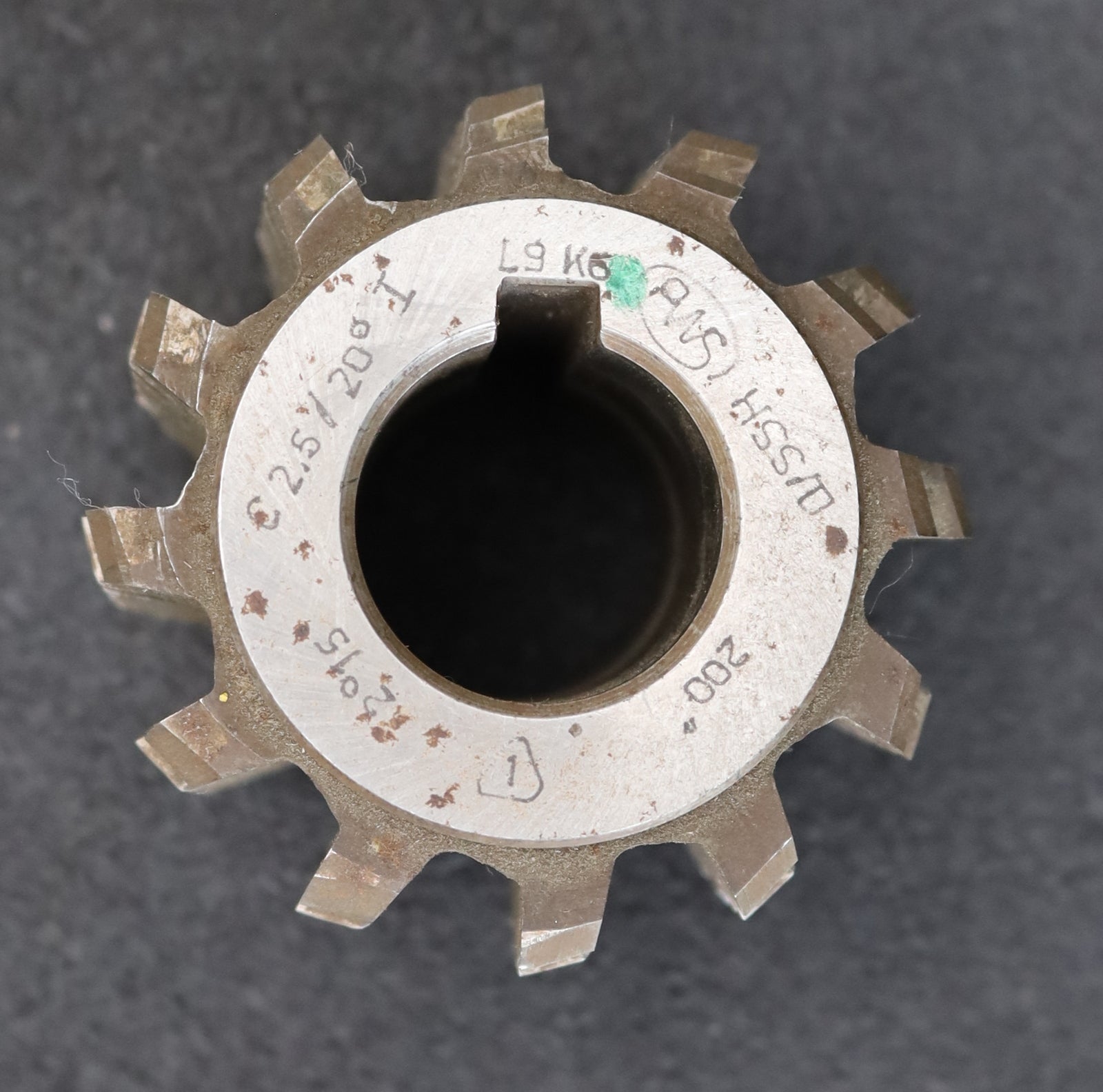 Bild des Artikels PWS-Zahnrad-Wälzfräser-m=-2,5mm-EGW-20°-BPI-Ø70x57xØ27mm-mit-LKN-DIN-3972-