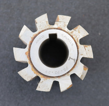 Bild des Artikels CALMELS-Zahnrad-Wälzfräser-m=-3,0mm-EGW-20°-Ø67x71xØ27mm-mit-LKN-1gg.-Rechts