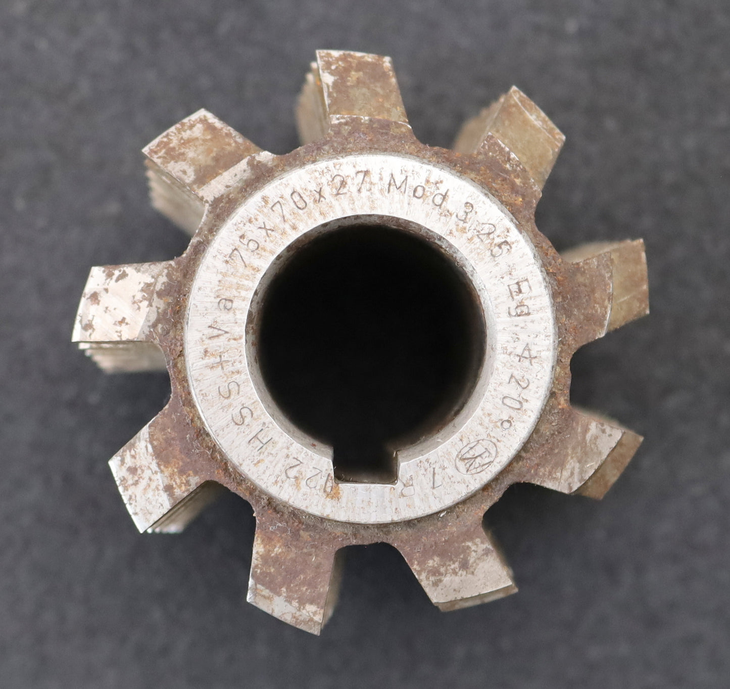 Bild des Artikels FETTE-Zahnrad-Wälzfräser-m=-3,25mm-EGW-20°-Ø75x70xØ27mm-mit-LKN-1gg.-Rechts