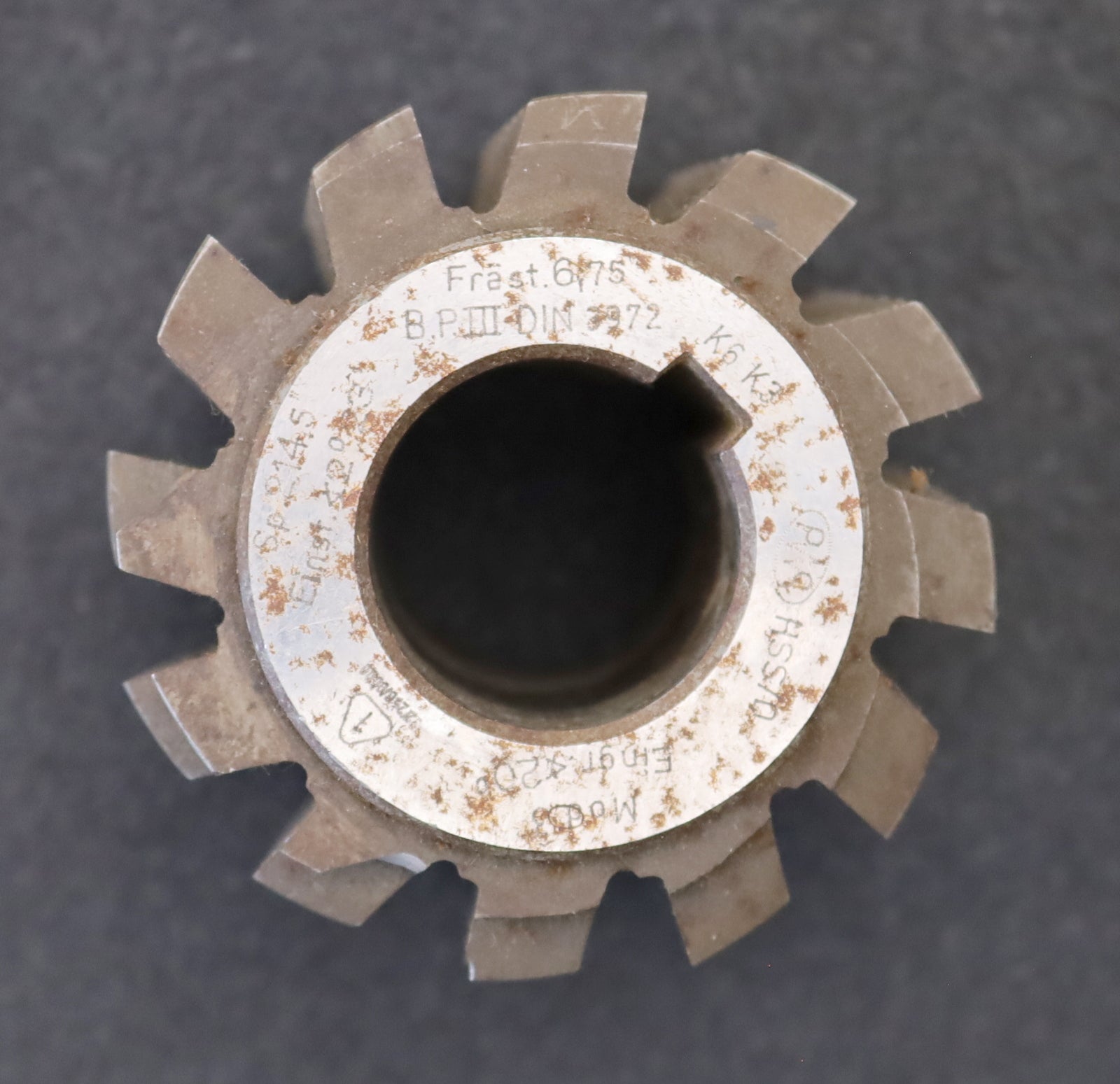 Bild des Artikels PWS-Zahnrad-Wälzfräser-m=-3,0mm-EGW-20°-BPIII-nach-DIN-3972-Ø80x70xØ32mm-LKN