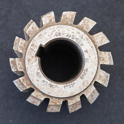 Bild des Artikels PWS-Zahnrad-Wälzfräser-m=-3,0mm-EGW-20°-BPIV-nach-DIN-3972-Ø100x108xØ40mm