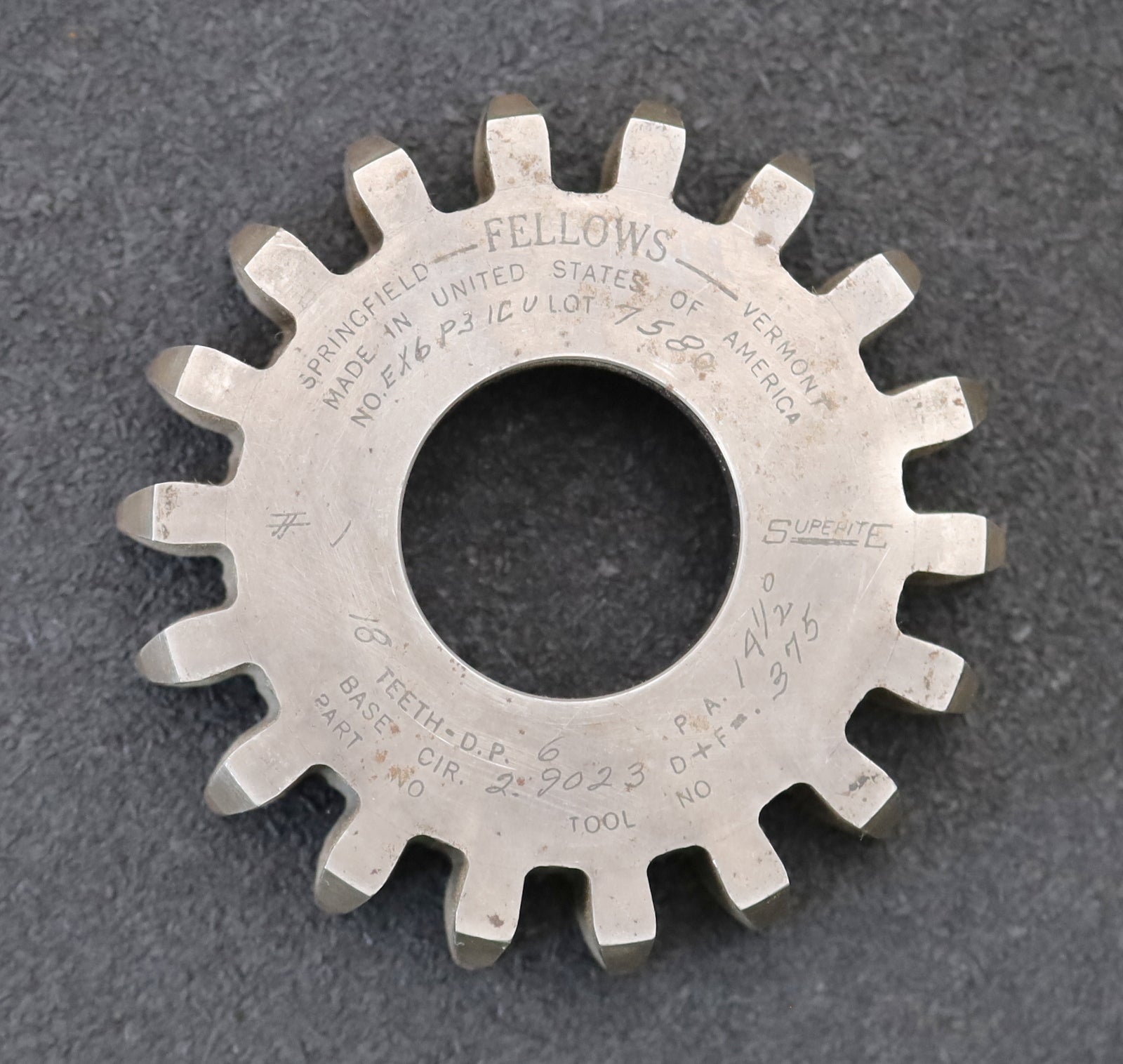 Bild des Artikels FELLOWS-Scheibenschneidrad-gear-shaper-DP-6-14°30'-EGW-Z=18-Ø88x21xØ1-1/4"