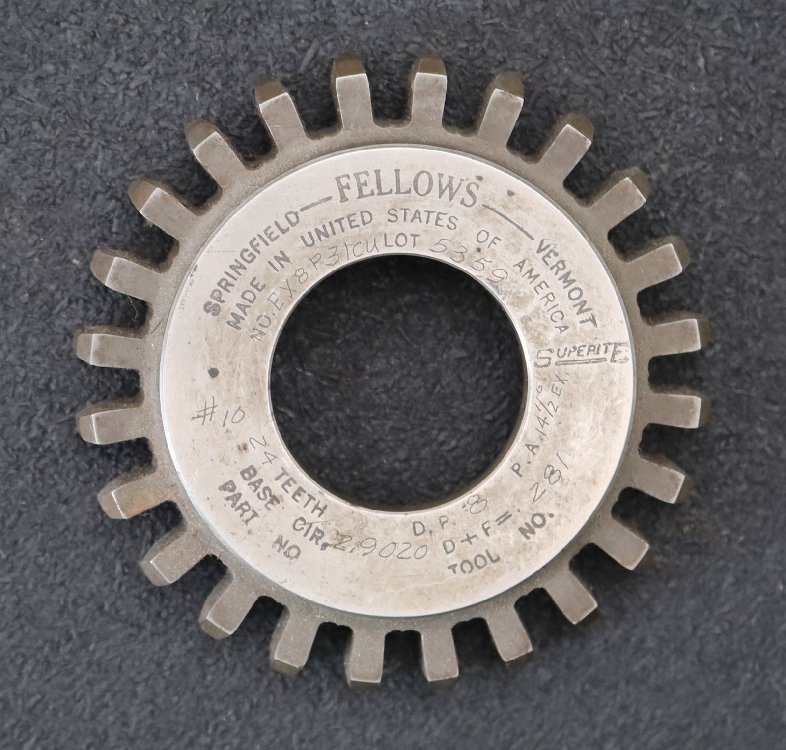 Bild des Artikels FELLOWS-Glockenschneidrad-gear-shaper-DP-8-14°30'-EGW-Z=24-Ø82x15xØ1-1/4"