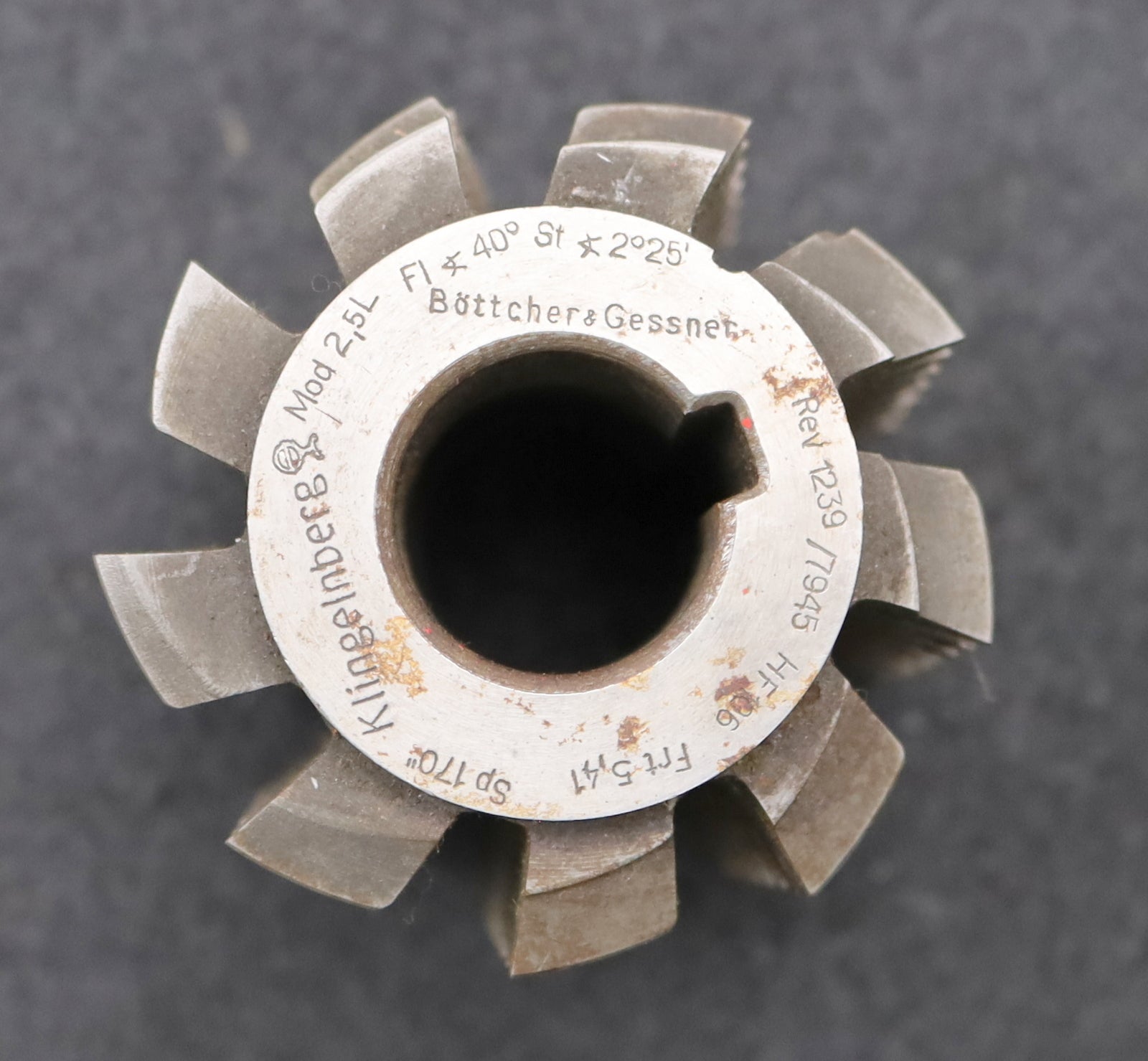 Bild des Artikels KLINGELNBERG-Zahnrad-Wälzfräser-m=-2,5mm-EGW-20°-Ø65x70xØ22mm-mit-LKN