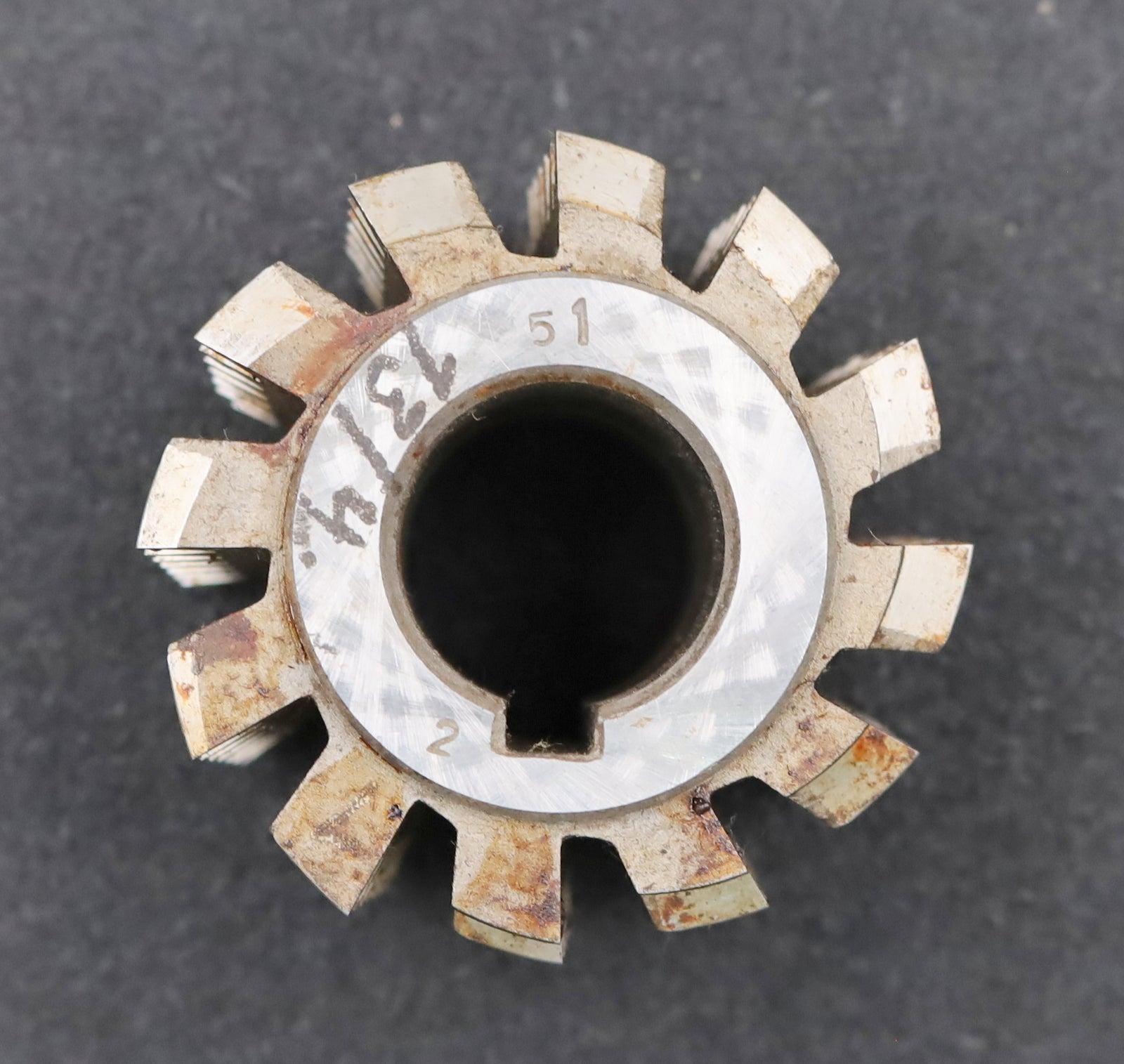 Bild des Artikels PWS-Zahnrad-Wälzfräser-m=-2,5mm-EGW-20°-BPIV-DIN-3972-Ø70x58xØ27mm-LKN