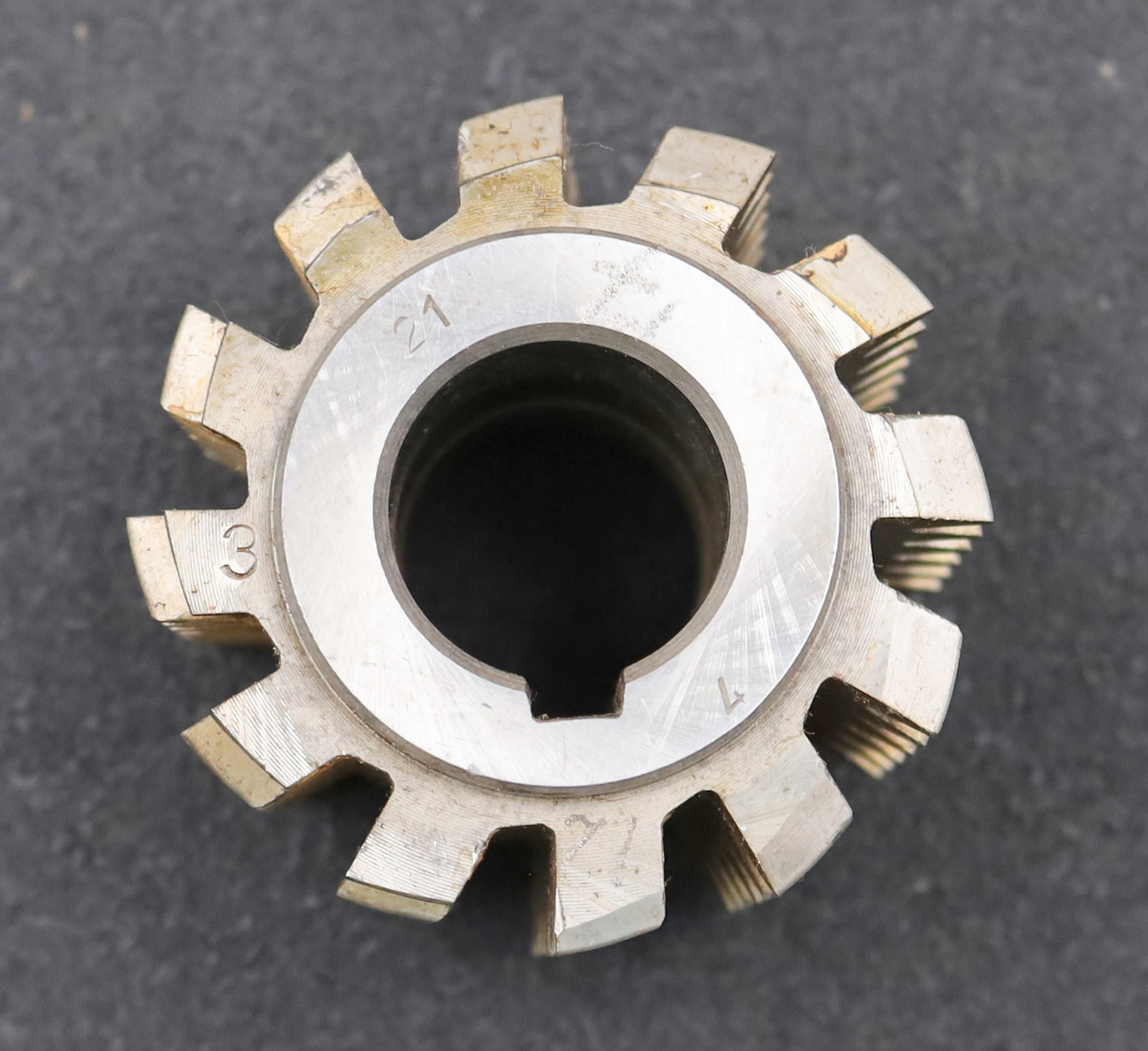 Bild des Artikels PWS-Zahnrad-Wälzfräser-m=-2,5mm-EGW-20°-BPV-nach-DIN-3972-Ø70x58xØ27mm-mit-LKN