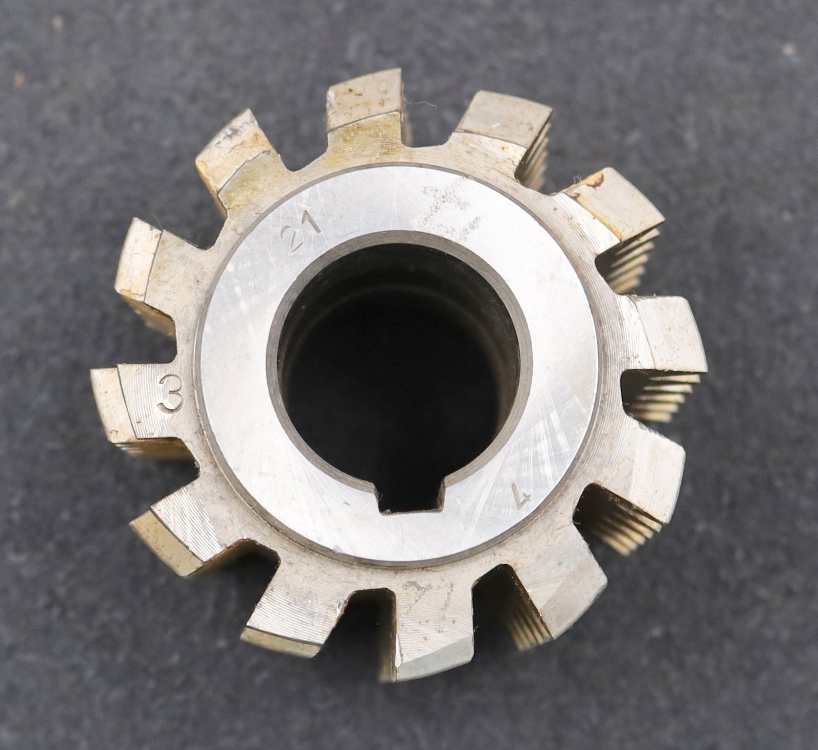 Bild des Artikels PWS-Zahnrad-Wälzfräser-m=-2,5mm-EGW-20°-BPV-nach-DIN-3972-Ø70x58xØ27mm-mit-LKN