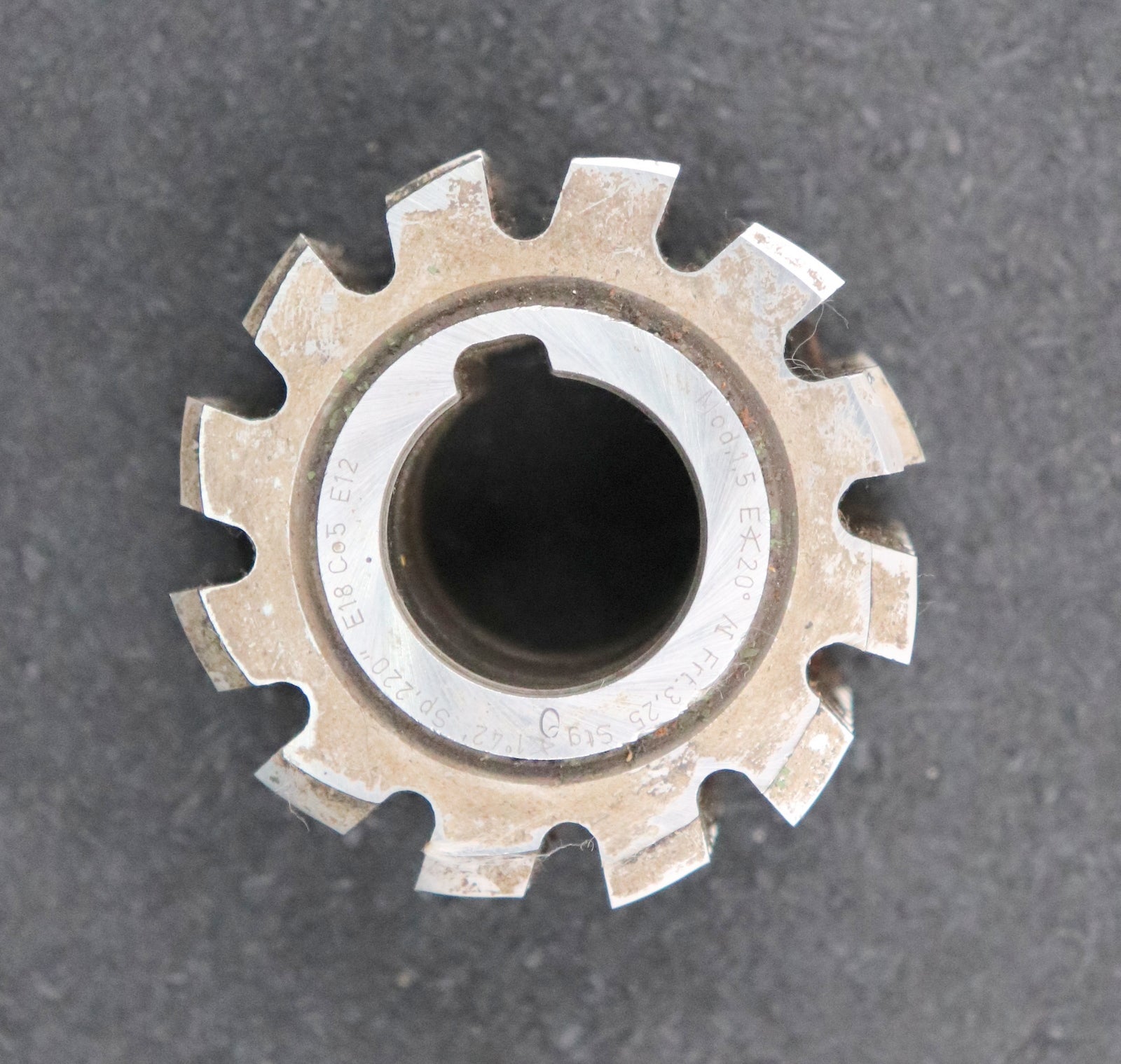 Bild des Artikels DRÖGEMEYER-Zahnrad-Wälzfräser-m=-1,5mm-EGW-20°-Ø55x58xØ22mm-mit-LKN