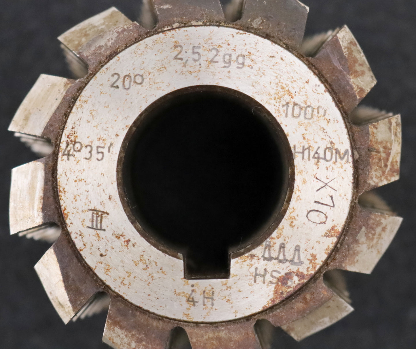 Bild des Artikels HENTZEN-Zahnrad-Wälzfräser-m=-2,5mm-EGW-20°-BPIII-Ø68x56xØ27mm-mit-LKN-DIN-3972