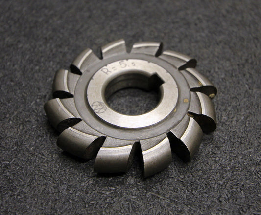 Halbrund-Formfräser konvex Radiusfräser Radius 5,5mm - 70x11x22mm 12 Spannuten