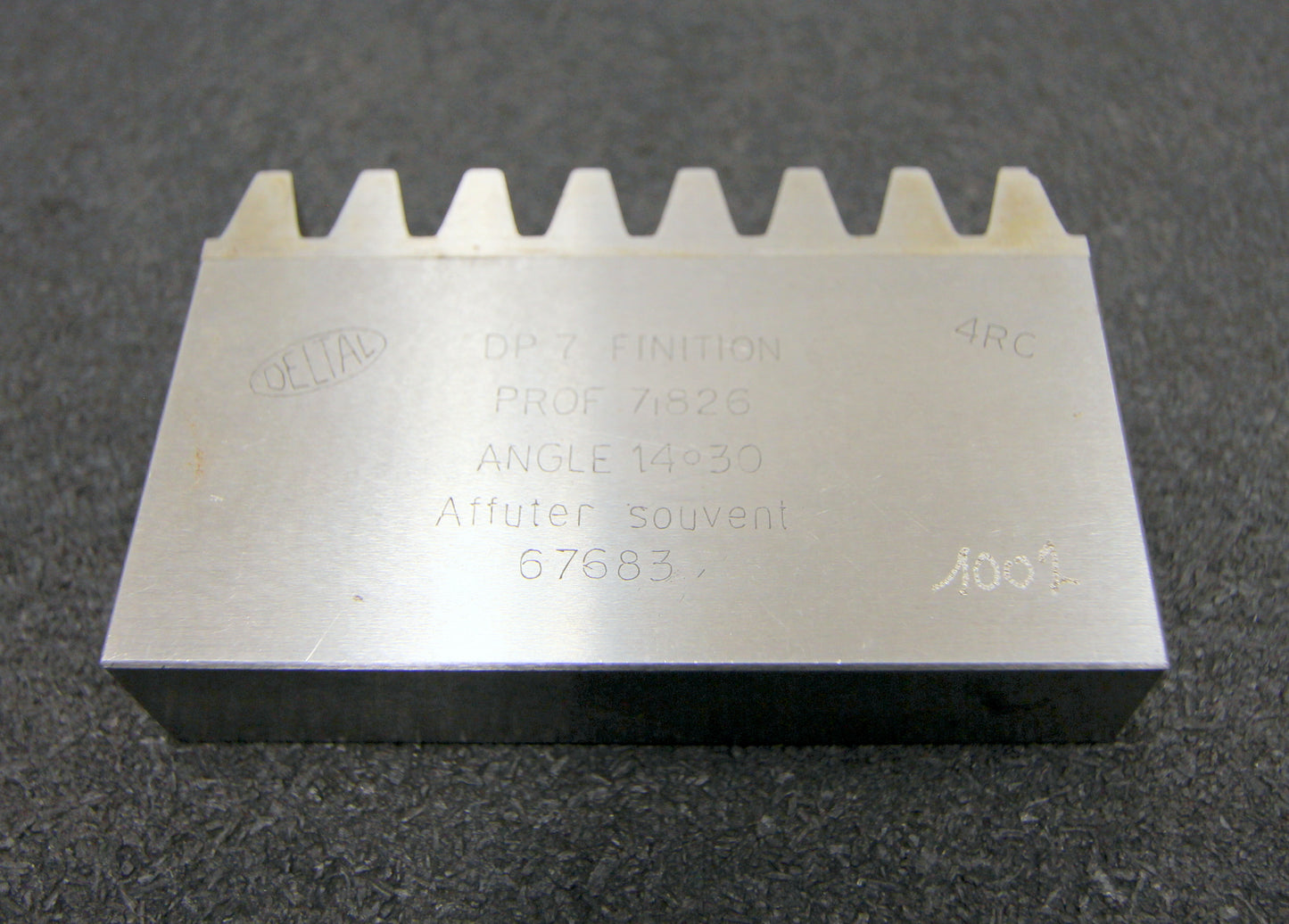 DELTAL Hobelkamm rack cutter DP 7 Angle 14°30 92x20mm