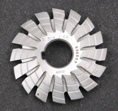 Bild des Artikels DOLD-Prismenfräser-D30°/6a-Winkel-30°-Kopfabrundung-auf-6mm-Ø97,8x16,xØ27mm