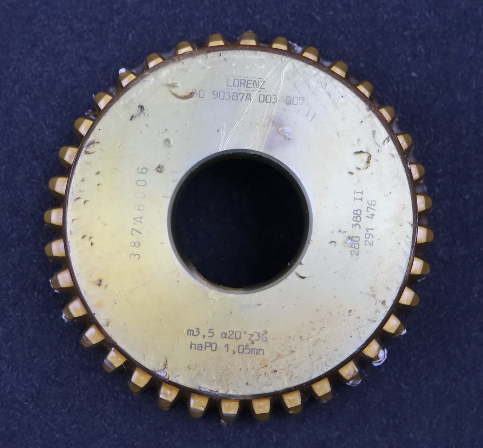 Bild des Artikels LORENZ-Glockenschneidrad-m=-3,5mm-EGW-20°-Zähnezahl=-36-haP0-1,05mn