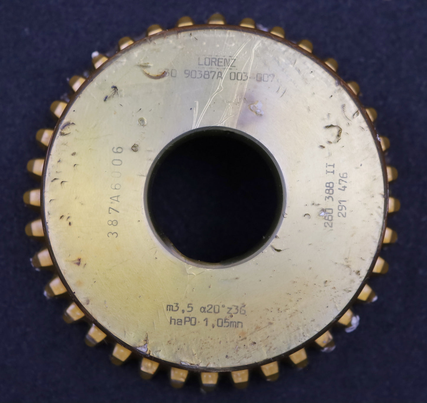 Bild des Artikels LORENZ-Glockenschneidrad-m=-3,5mm-EGW-20°-Zähnezahl=-36-haP0-1,05mn
