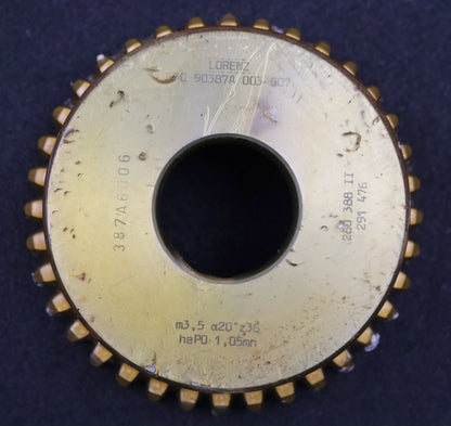 Bild des Artikels LORENZ-Glockenschneidrad-m=-3,5mm-EGW-20°-Zähnezahl=-36-haP0-1,05mn