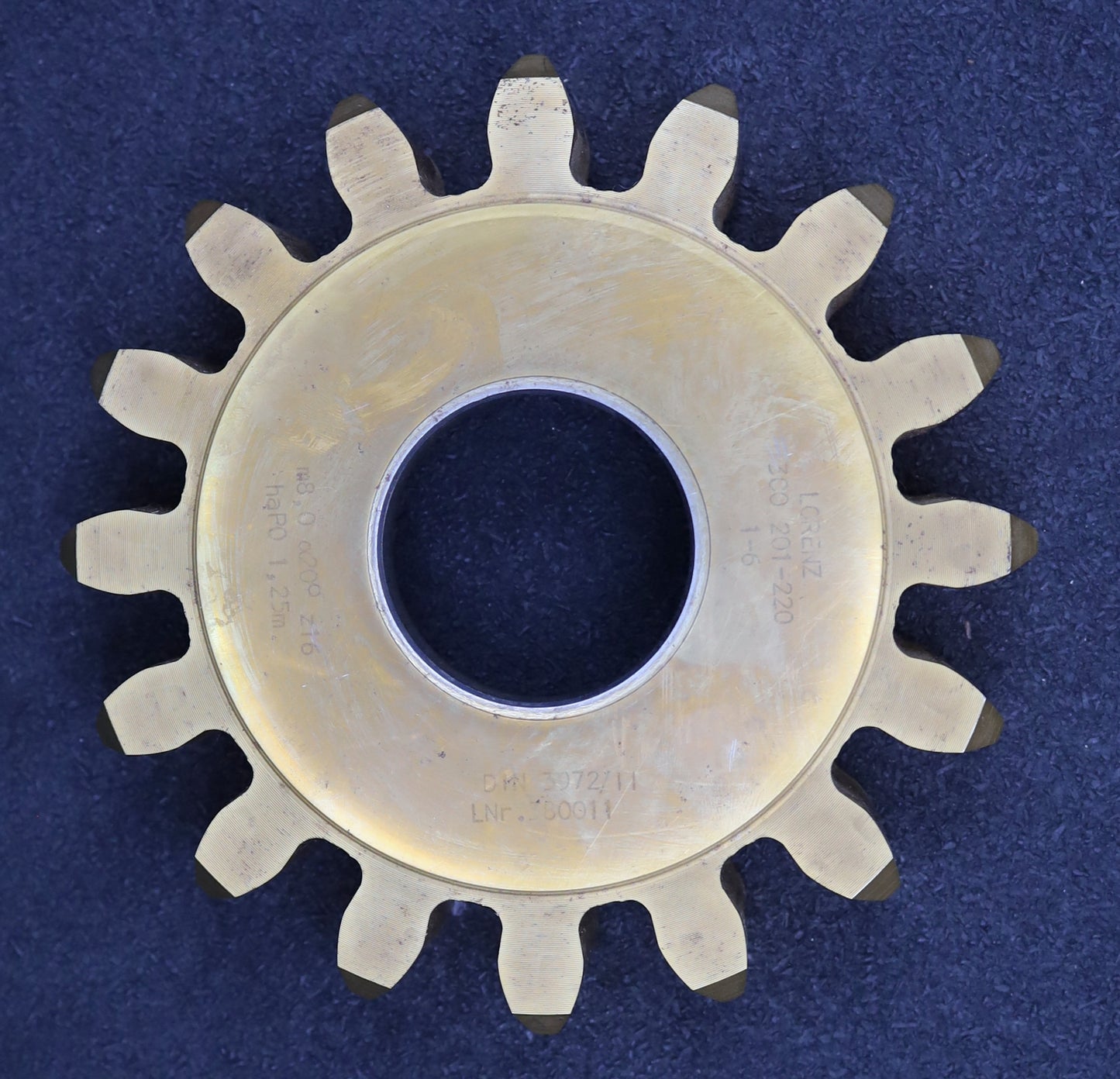 Bild des Artikels LORENZ-Scheibenschneidrad-m=-8mm-EGW-20°-Zähnezahl=-16-haP0-1,25m