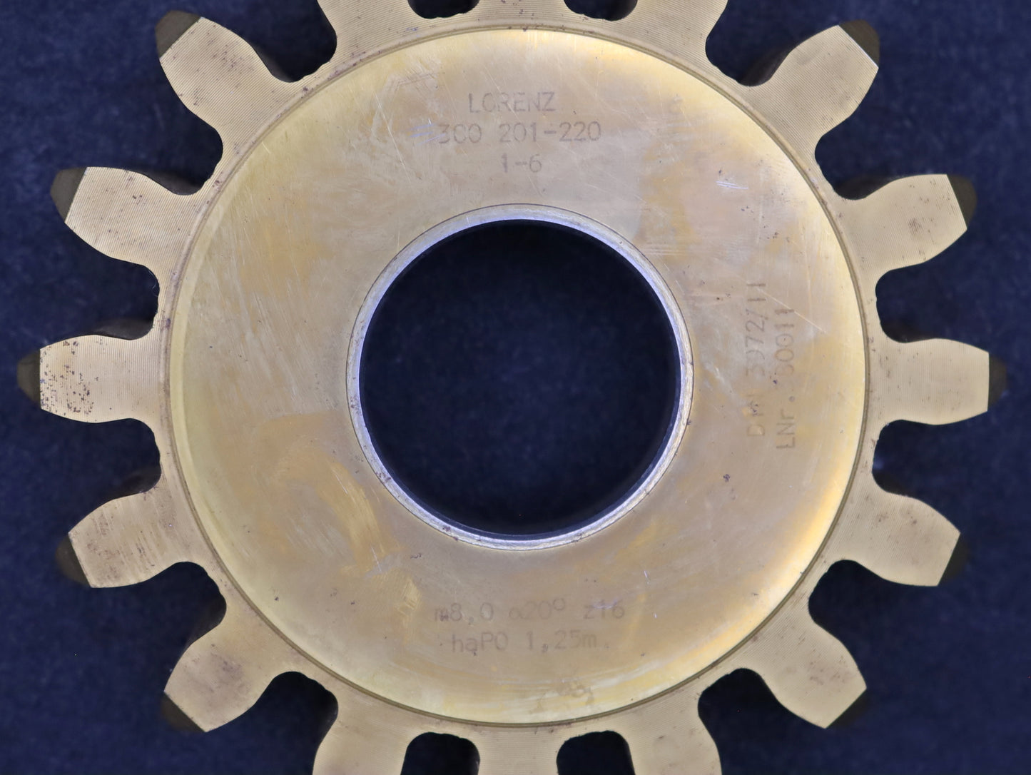 Bild des Artikels LORENZ-Scheibenschneidrad-m=-8mm-EGW-20°-Zähnezahl=-16-haP0-1,25m