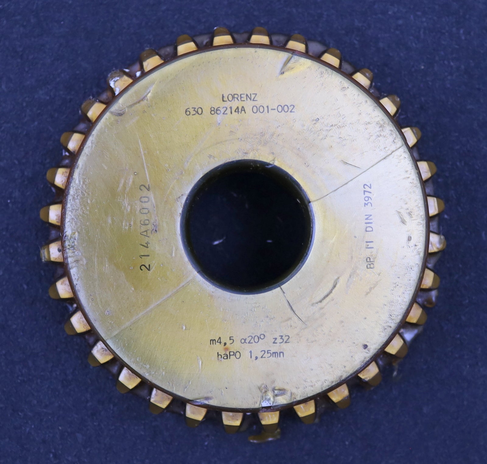 Bild des Artikels LORENZ-Glockenschneidrad-m=-4,5mm-EGW-20°-Zähnezahl=-32-haP0-1,05mn