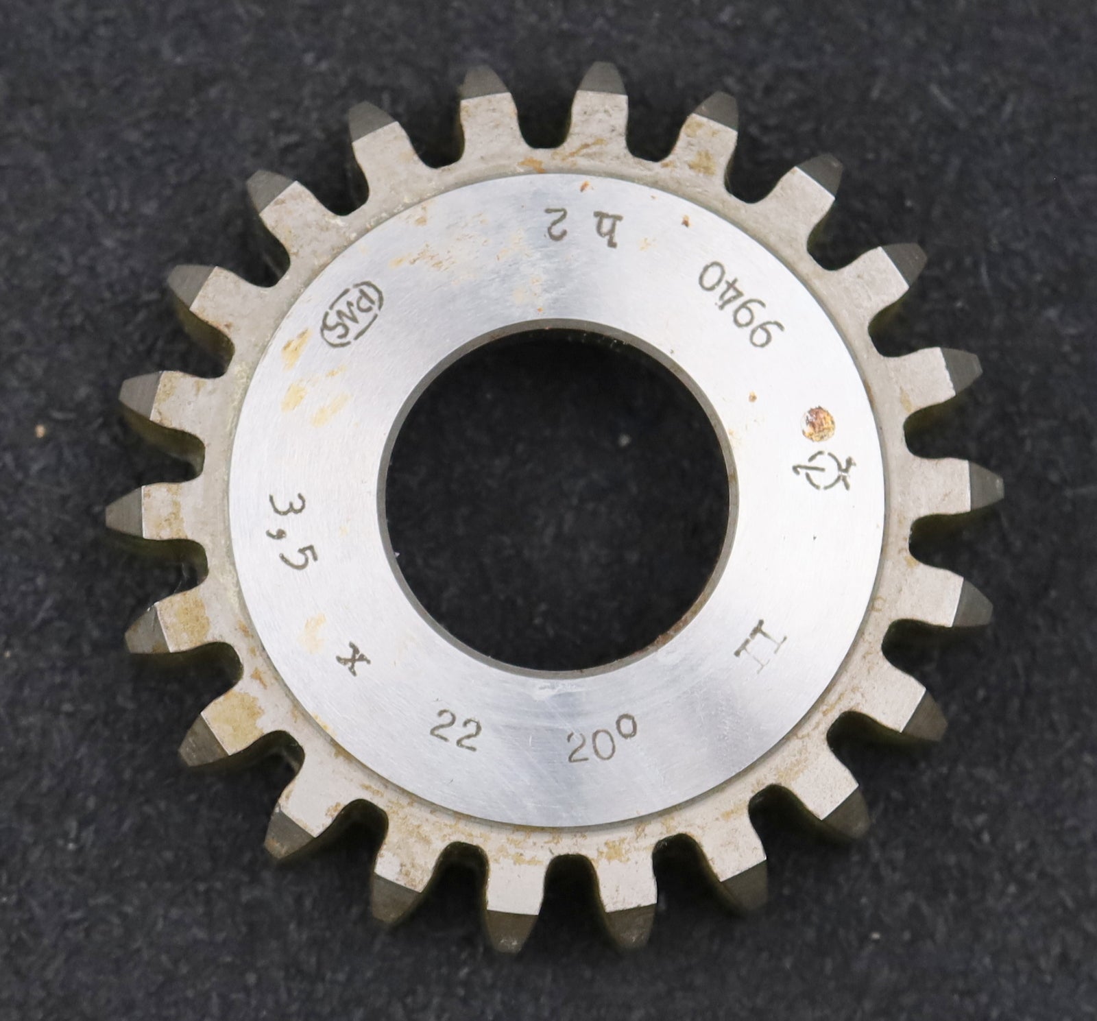 Bild des Artikels PWS-Scheibenschneidrad-m=-3,5mm-EGW-20°-Zähnezahl=-22-BPII-Ø87x22xØ1-1/4“