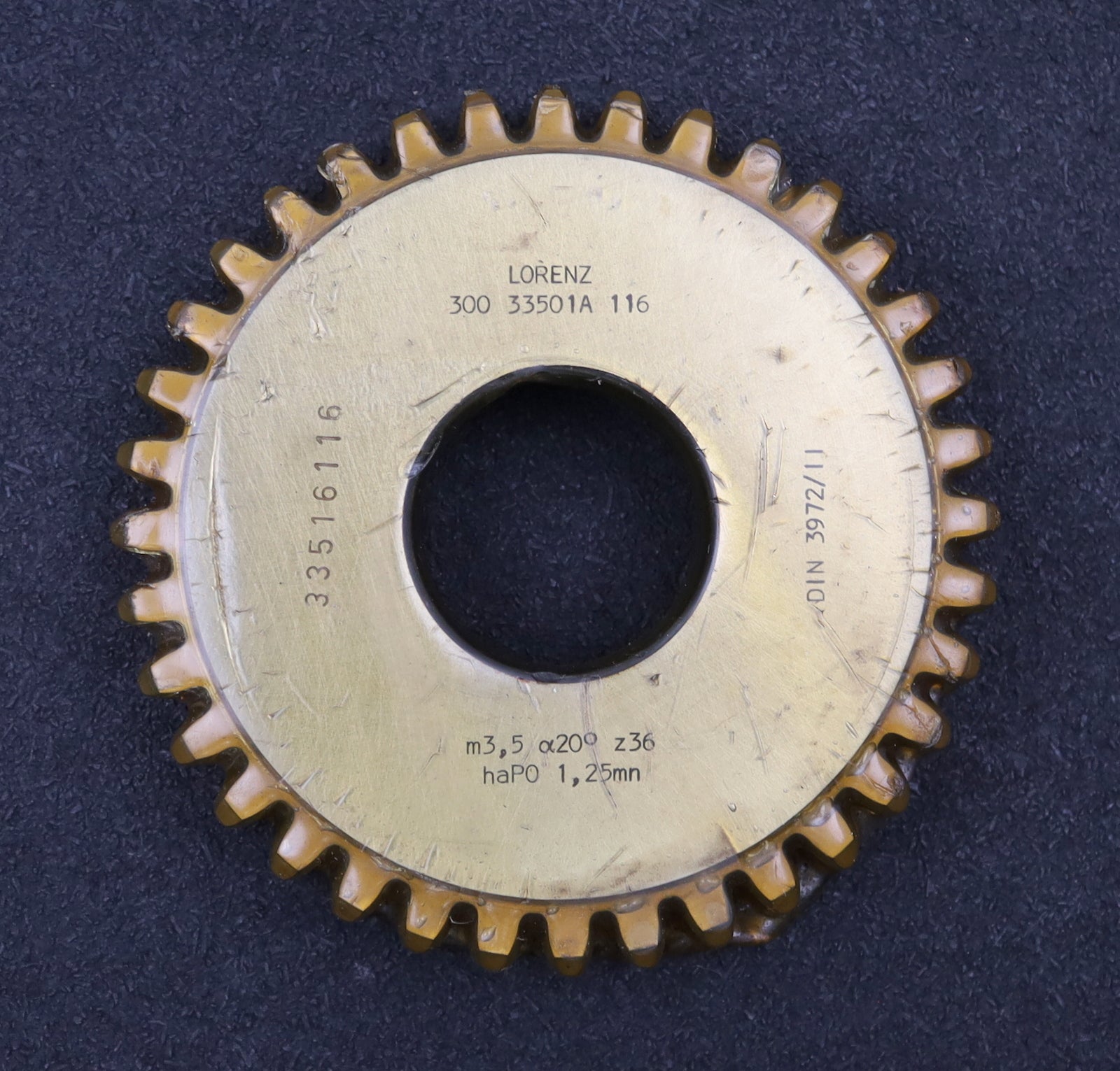 Bild des Artikels LORENZ-Scheibenschneidrad-m=-3,5mm-EGW-20°-Zähnezahl=-36-Ø136x23xØ1-3/4“-BPII-