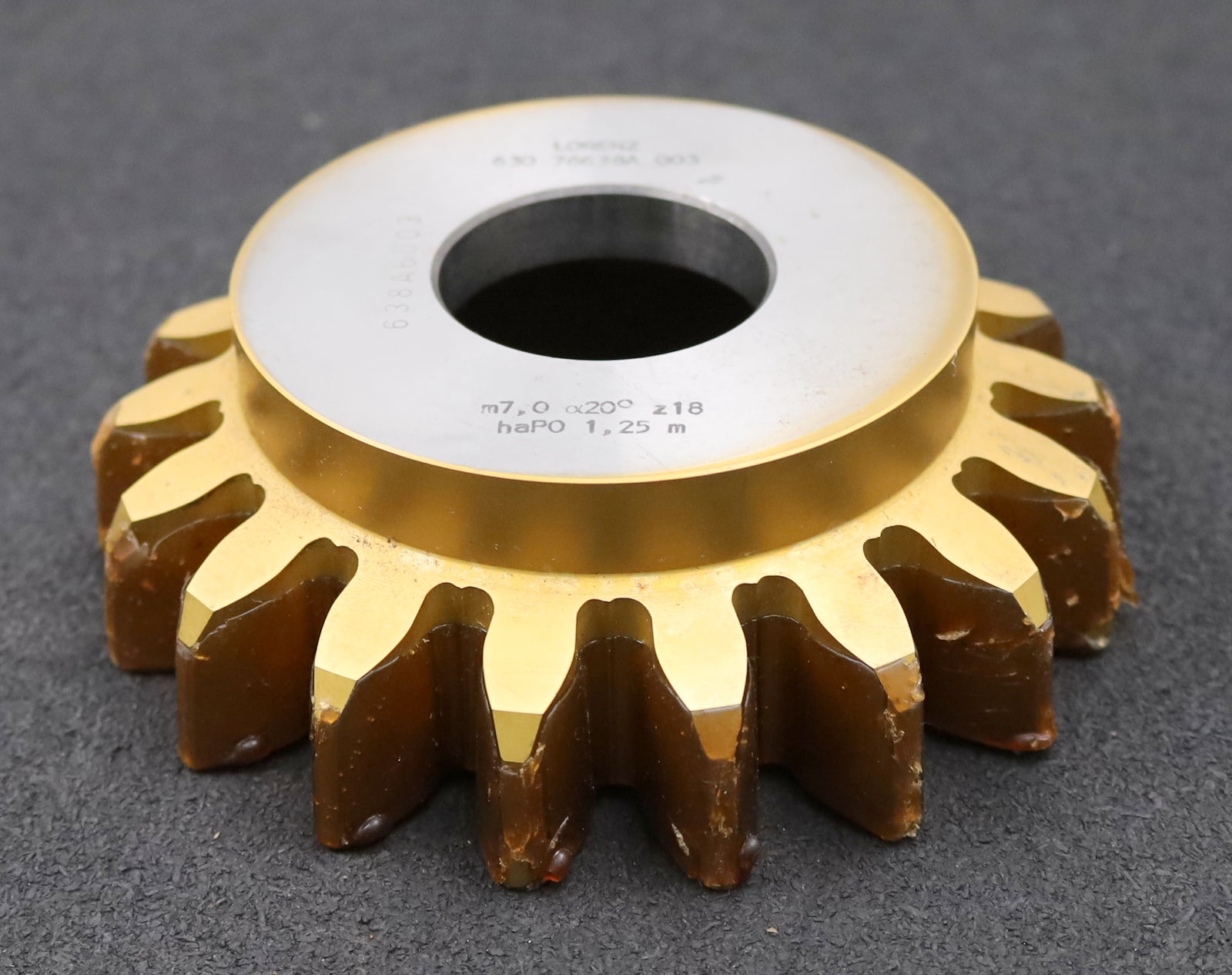 Bild des Artikels LORENZ-Glockenschneidrad-Vorschneider-m=-7mm-EGW-20°-Zähnezahl=-18-haP0-1,25mn