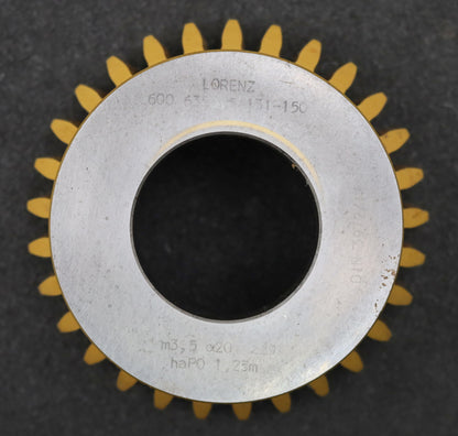 Bild des Artikels LORENZ-Glockenschneidrad-m=-3,5mm-EGW-20°-Zähnezahl=-29-haP0-1,25mn-BPII