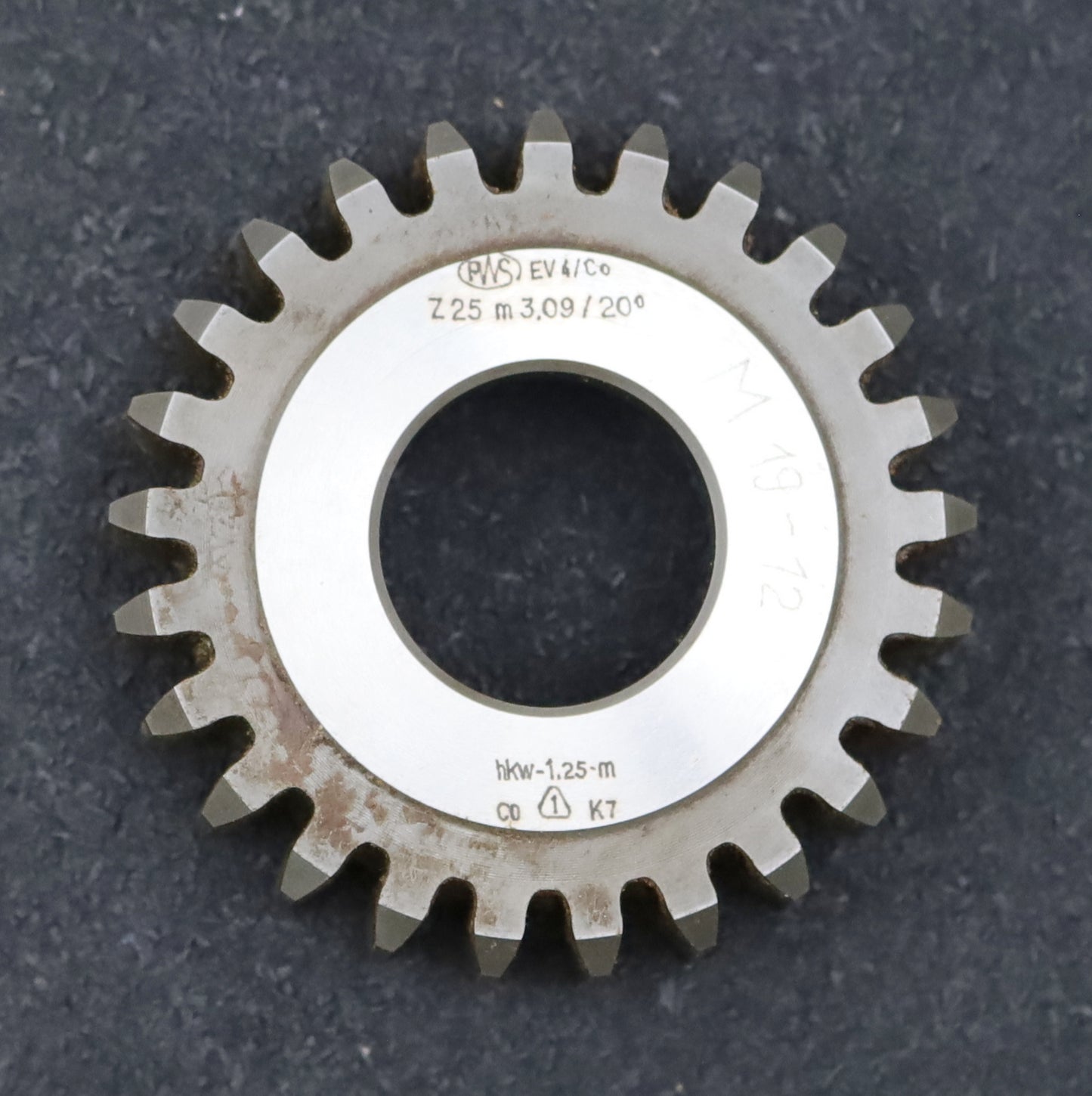 Bild des Artikels PWS-Scheibenschneidrad-m=-3,09mm-EGW-20°-Zähnezahl=-25-hkw-1,25m