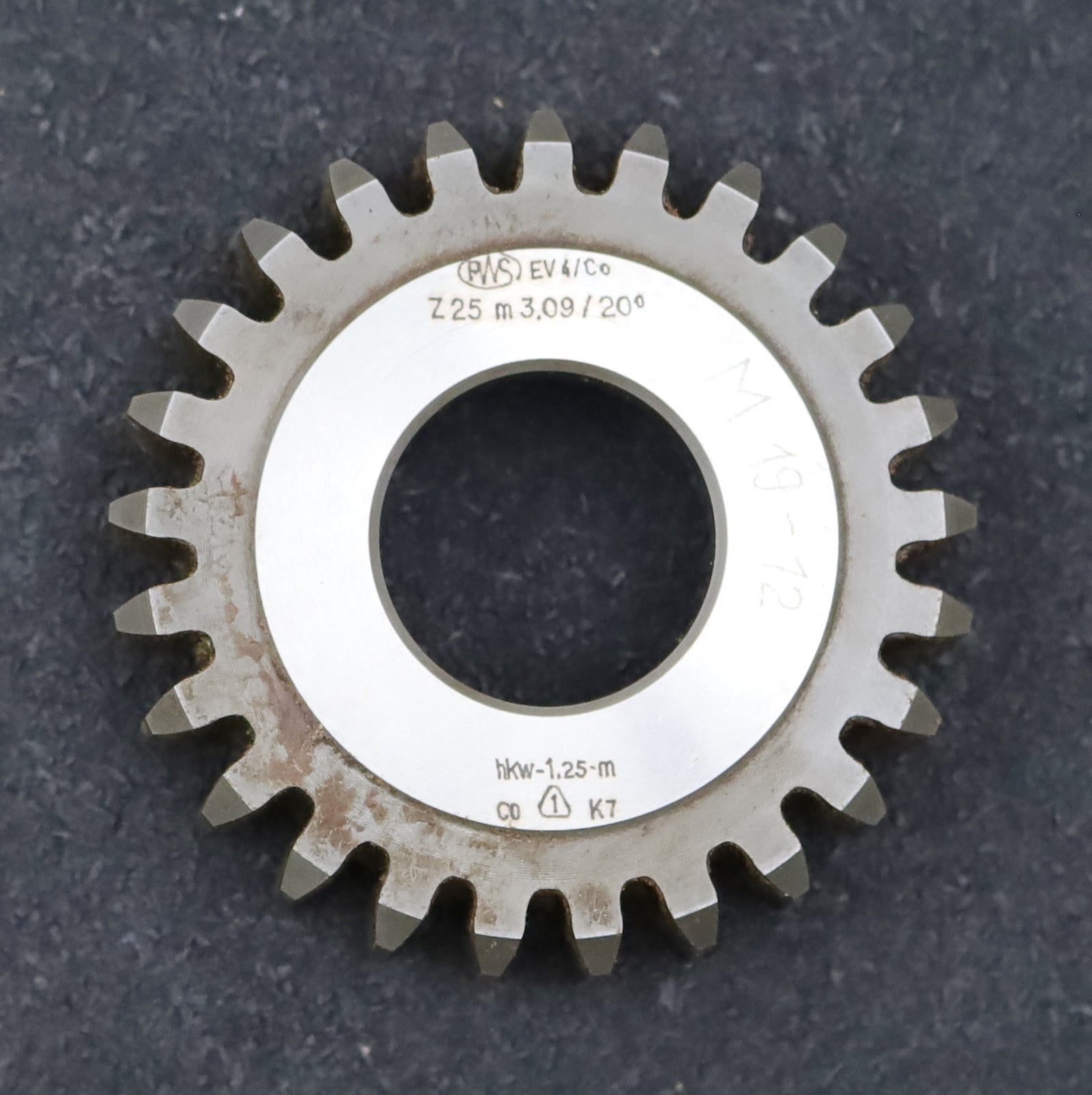 Bild des Artikels PWS-Scheibenschneidrad-m=-3,09mm-EGW-20°-Zähnezahl=-25-hkw-1,25m