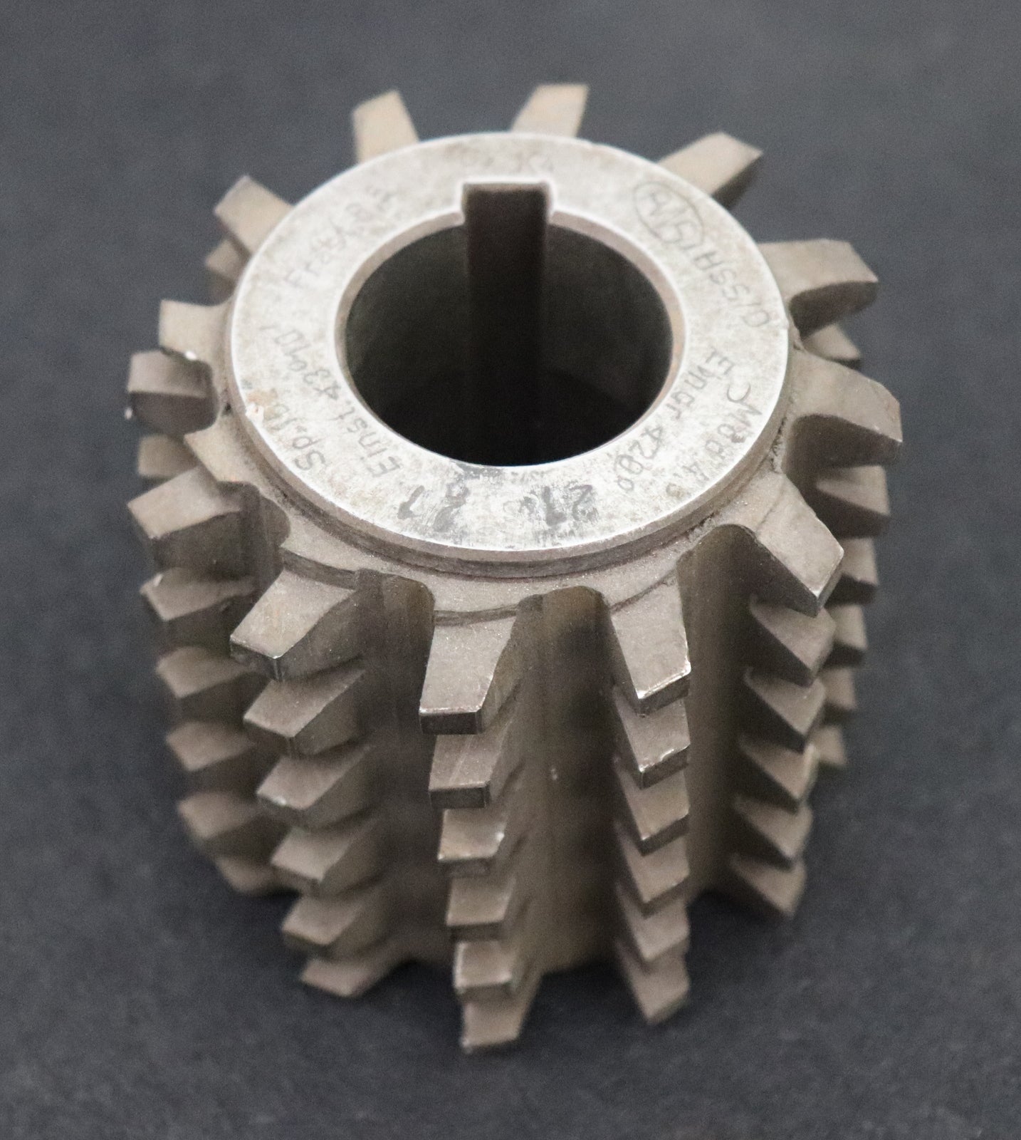 Bild des Artikels PWS-Zahnrad-Wälzfräser-gear-hob-m=-4/3-EGW-20°-Ø78x78xØ32mm-LKN-12-Spanuten