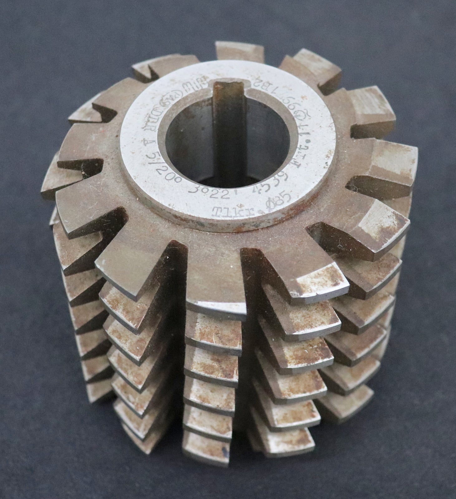 Bild des Artikels PWS-Schneckenrad-Wälzfräser-worm-wheel-hob-m=-5,0-20°-EGW-f.-SchneckenØ-d0=-85mm