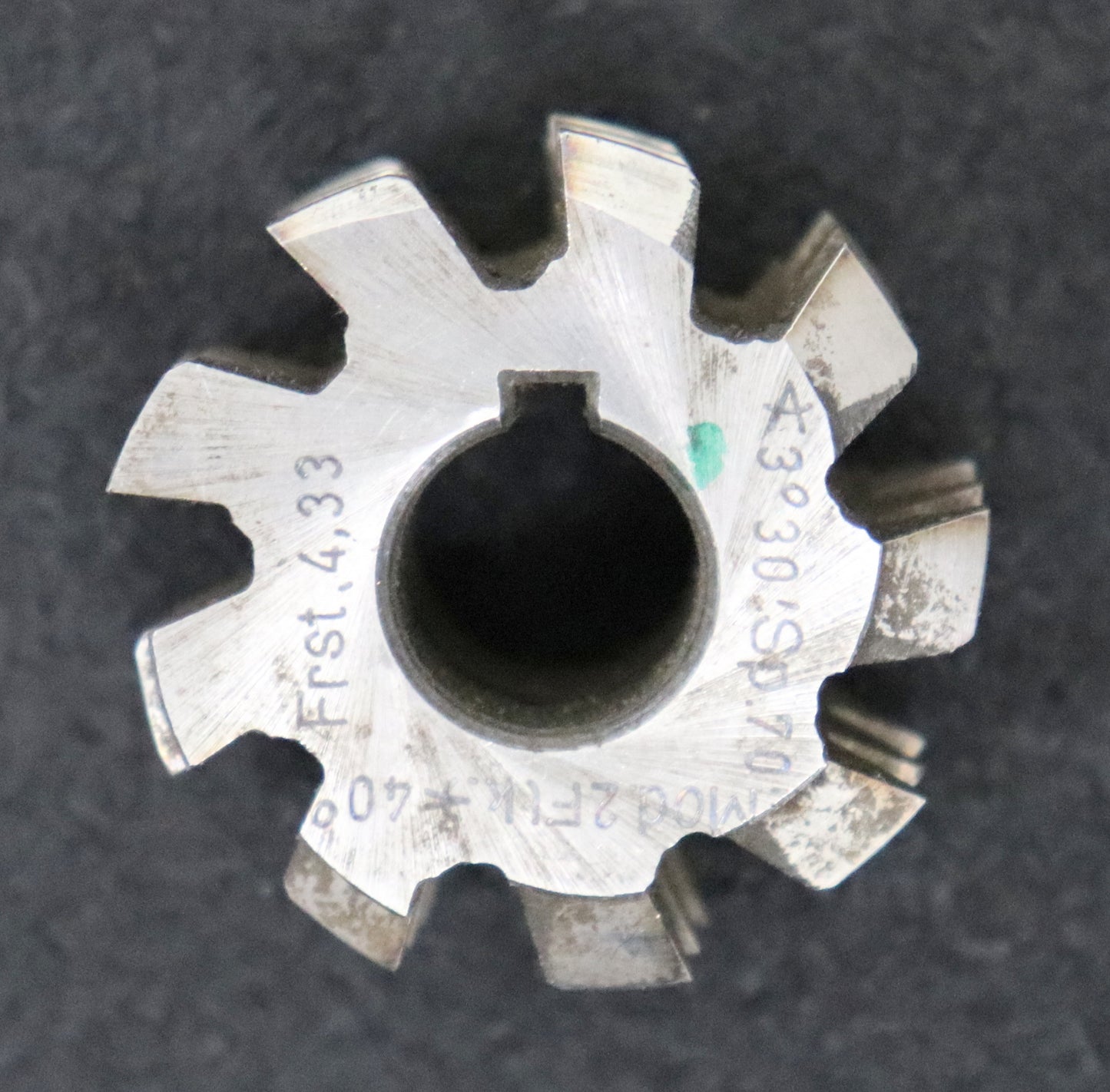 Bild des Artikels Lenzen-Zahnrad-Wälzfräser-m=-2,0-20°-EGW-Ø38x20xØ13mm-mit-LKN-9-Spannuten