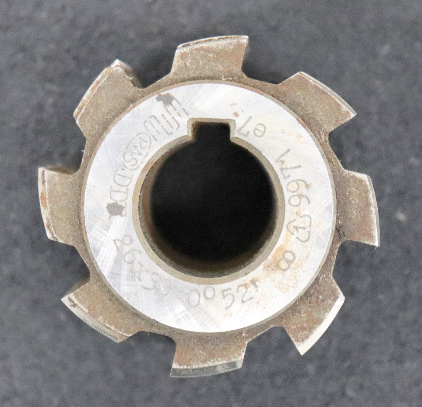 Bild des Artikels PWS-Kerbzahnwellen-Wälzfräser-Nennmass-26x30-nach-DIN5481-EGW-27°-56x40x22mm-LKN