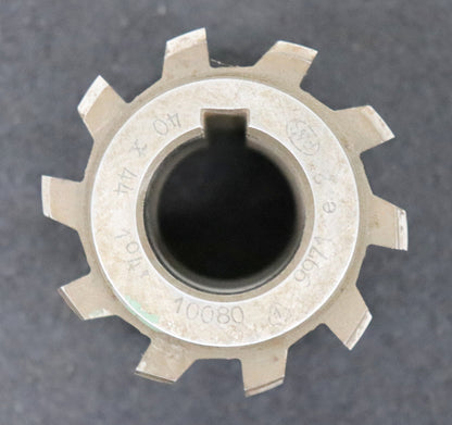 Bild des Artikels PWS-Kerbzahnwellen-Wälzfräser-Nennmass-40x44-nach-DIN5481-EGW-27°-Ø65x50xØ27mm